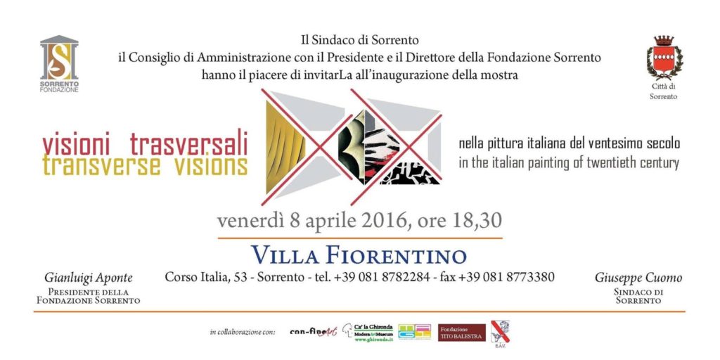 Transverse visions - Sorrento 2016